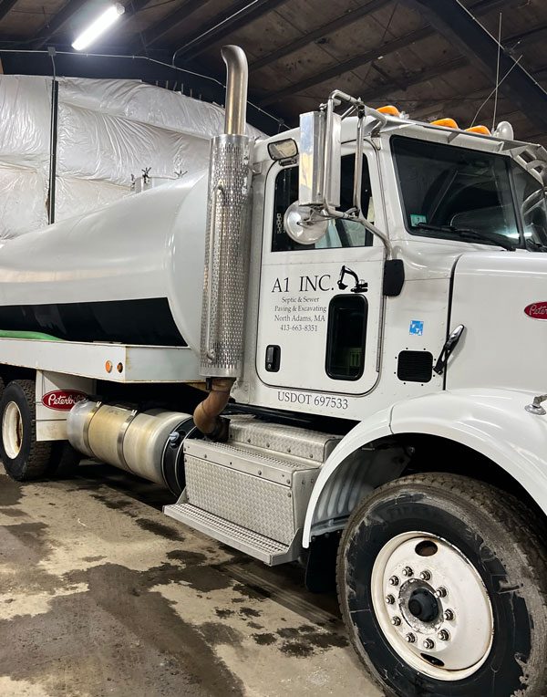 A1 Inc. septic pumping truck